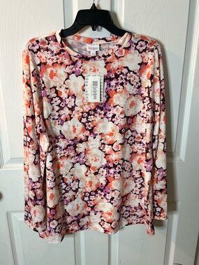 LuLaRoe Floral Long Sleeve Top -NWT